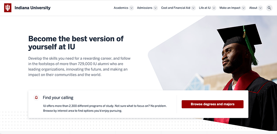 IU.edu screenshot